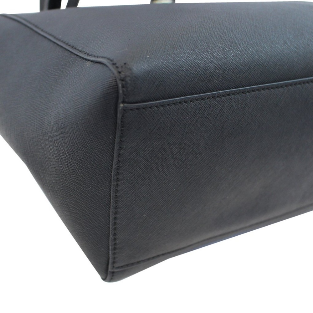 TORY BURCH York Black Leather Tote Small Bag - Picture 5 of 8